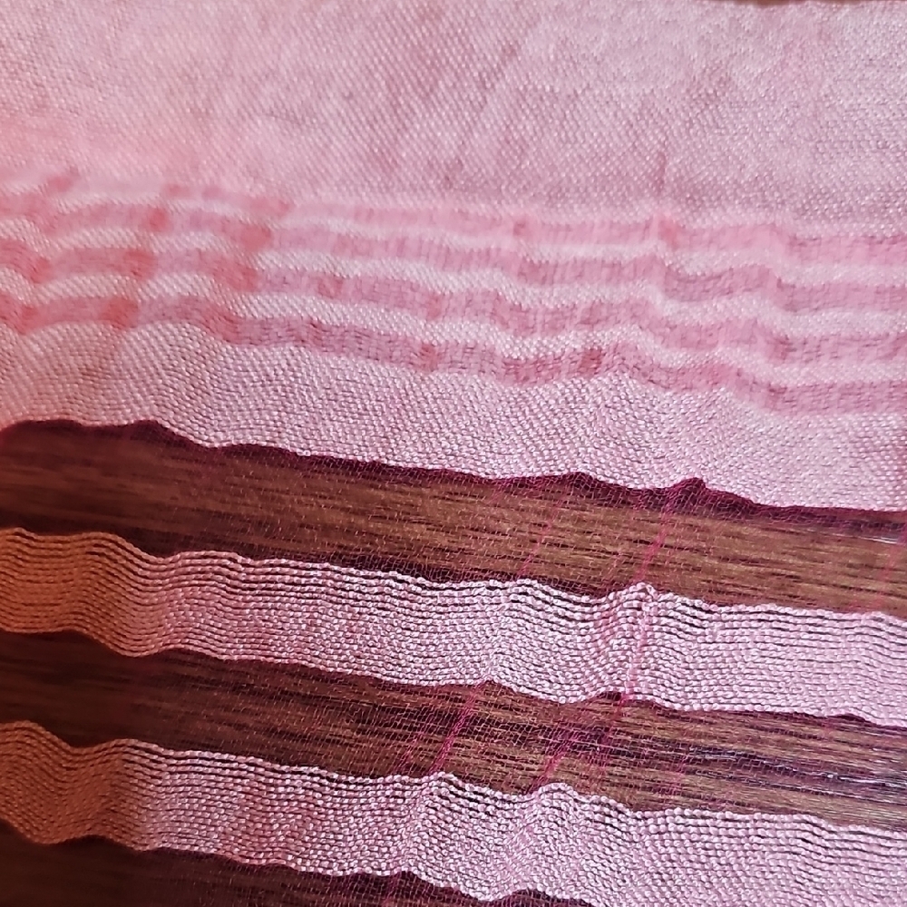 Pink Silk Shawl Scarf Wrap - Picture 3 of 7